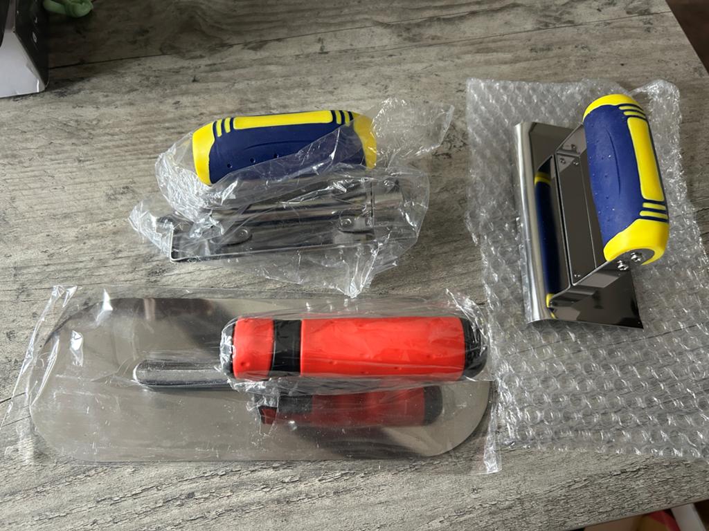 Set van 3 RVS Troffels voor Stucwerk/Metselwerk, Ophalen of Verzenden, Nieuw