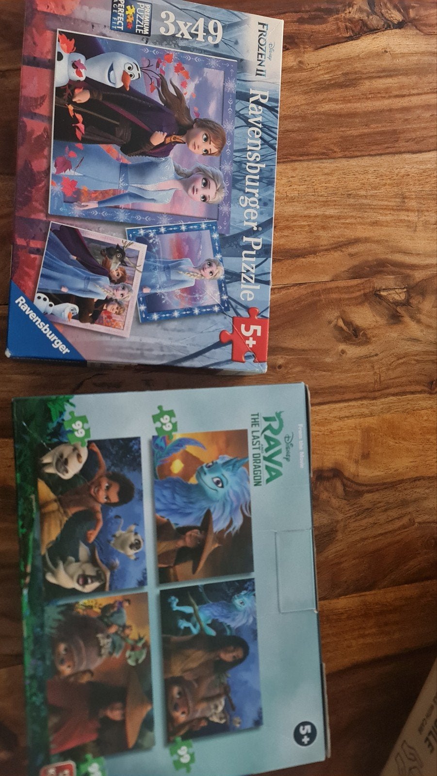 Ravensburger Disney Frozen II & Raya Puzzels (2x), Kinderen en Baby's, Speelgoed | Kinderpuzzels, Ophalen, Meer dan 50 stukjes