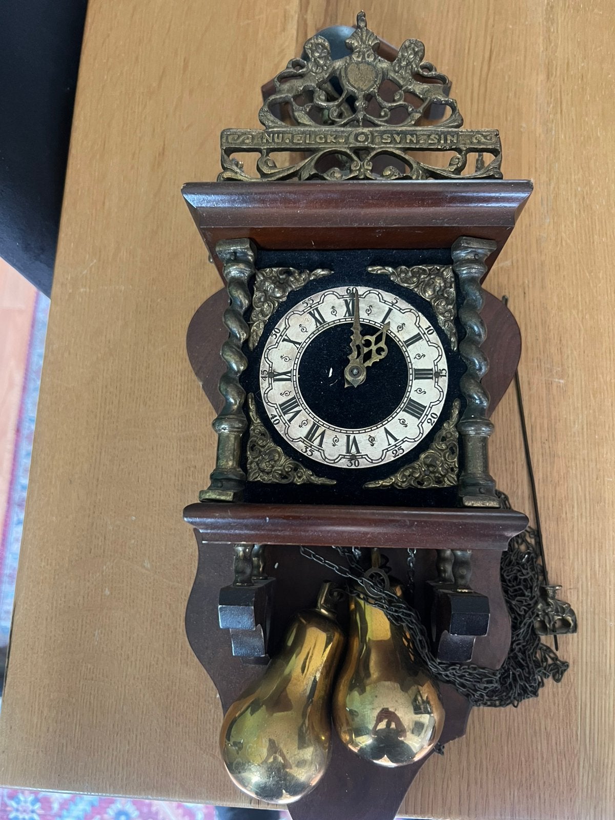 Zaanse klok goede staat, Ophalen of Verzenden, Gebruikt, Wandklok