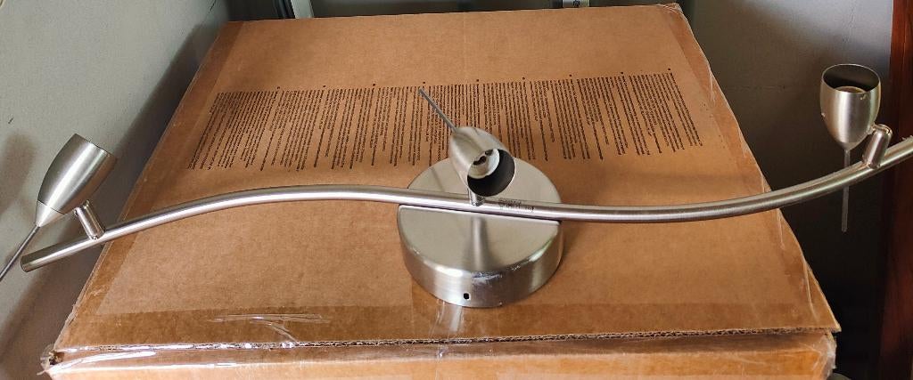 Ceiling spotlight with 3 spots, Ophalen, Metaal of Aluminium, Zo goed als nieuw, Led