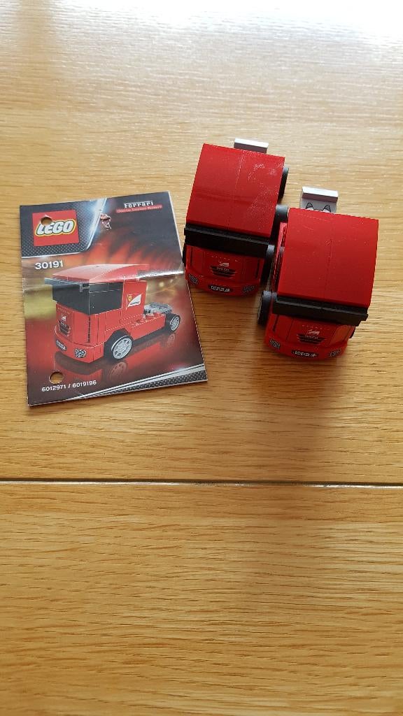 2x Lego V-Power 30191 Ferrari Scuderia Truck, Kinderen en Baby's, Speelgoed | Duplo en Lego, Ophalen of Verzenden, Zo goed als nieuw