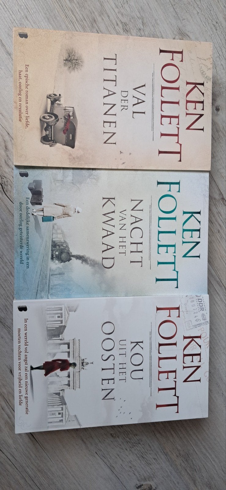 Ken Follett: Val der Titanen, Nacht van het Kwaad, Kou uit h, Boeken, Ophalen of Verzenden, Gelezen, Ken Follett, Nederland