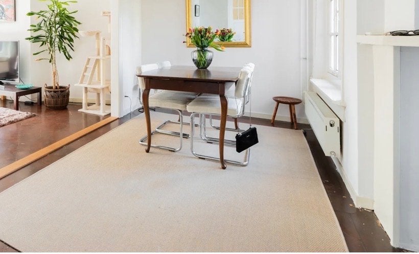 Ikea Vloerkleed - Crème/Beige - 250x350 cm, Ophalen, Gebruikt, 200 cm of meer, Crème
