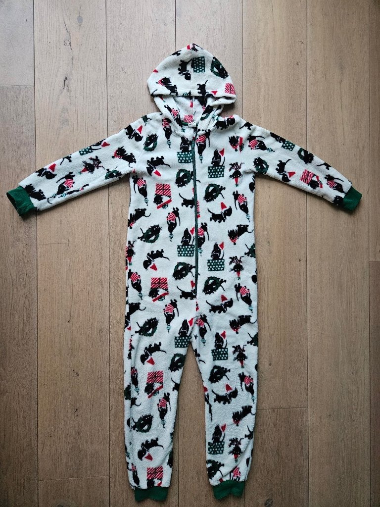 kerst onesie van Hema maat 134/140, Kinderen en Baby's, Nacht- of Onderkleding, Gebruikt, Meisje, Ophalen of Verzenden