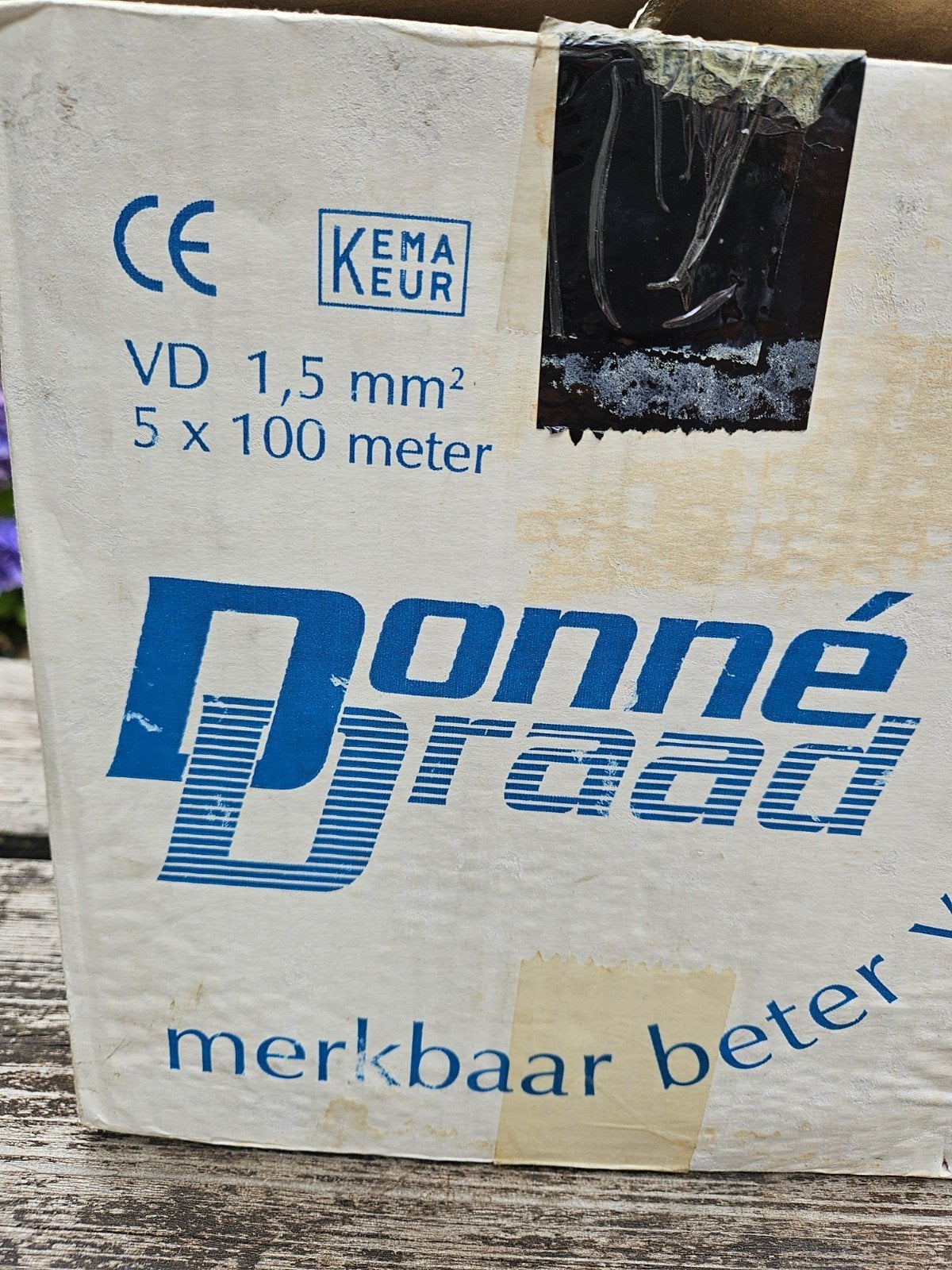 1.5 mm zwart installatiedraad 4x100 meter VD H07v-u draad, Ophalen of Verzenden, Nieuw, Overige merken, Kabel of Snoer