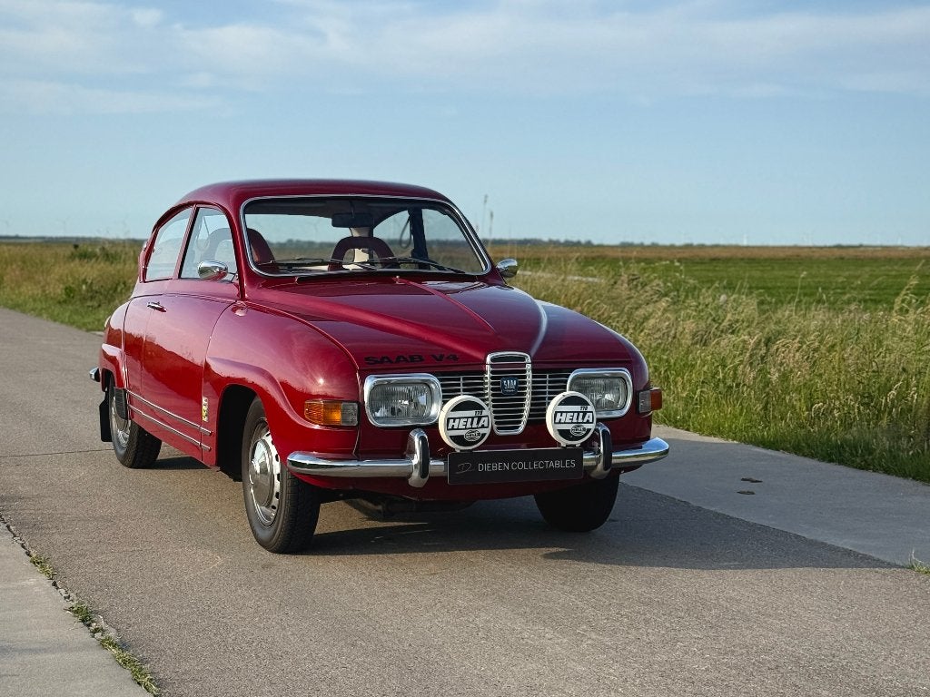 Saab 96 V4 1970 origineel Nederlands, Auto's, Voorwielaandrijving, 1498 cc, 4 cilinders, 68 pk