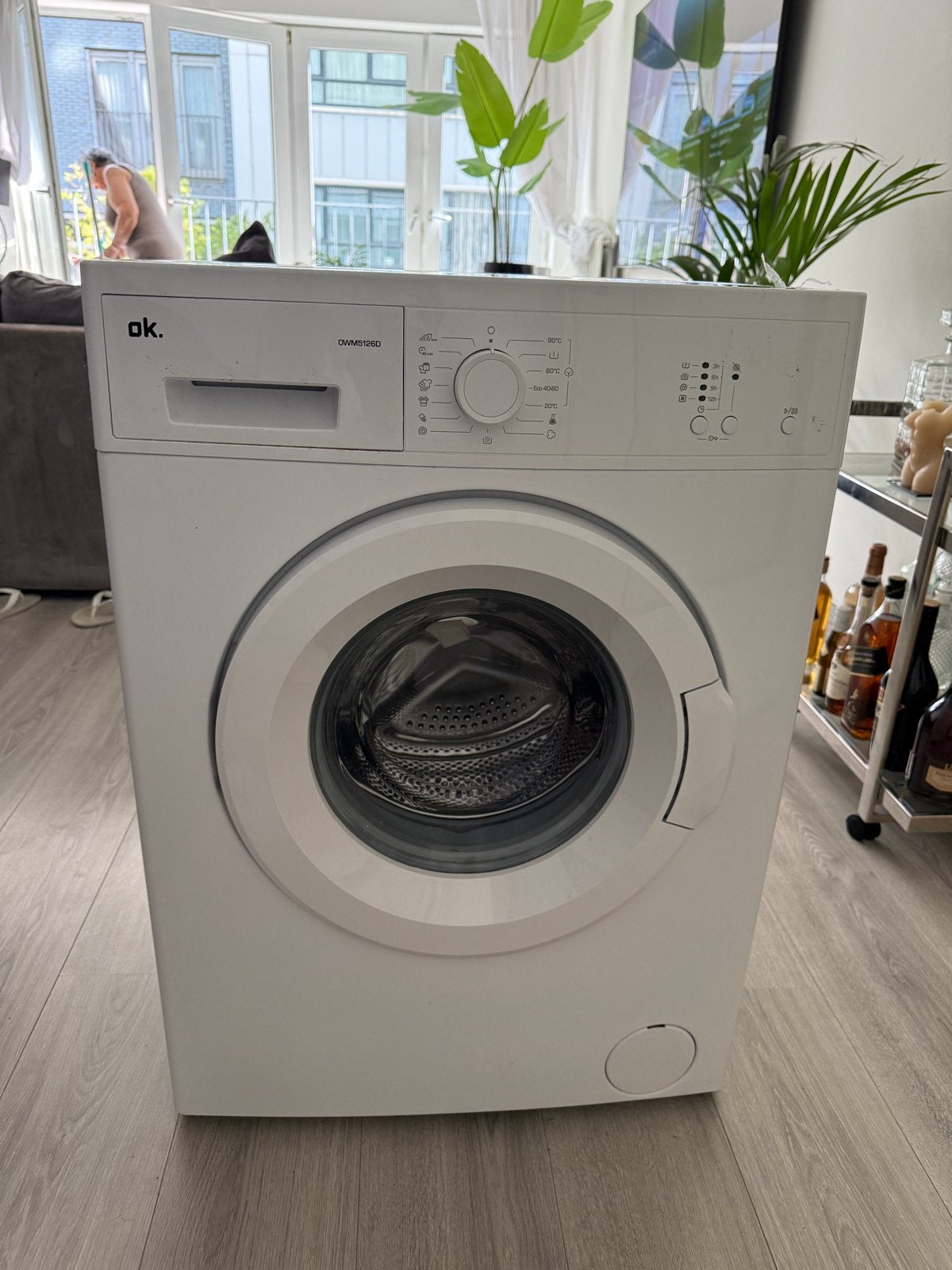 OK. OWM5126D Wasmachine - Zo goed als nieuw, Witgoed en Apparatuur, Wasmachines, Ophalen, 6 tot 8 kg, Minder dan 1200 toeren, Zo goed als nieuw