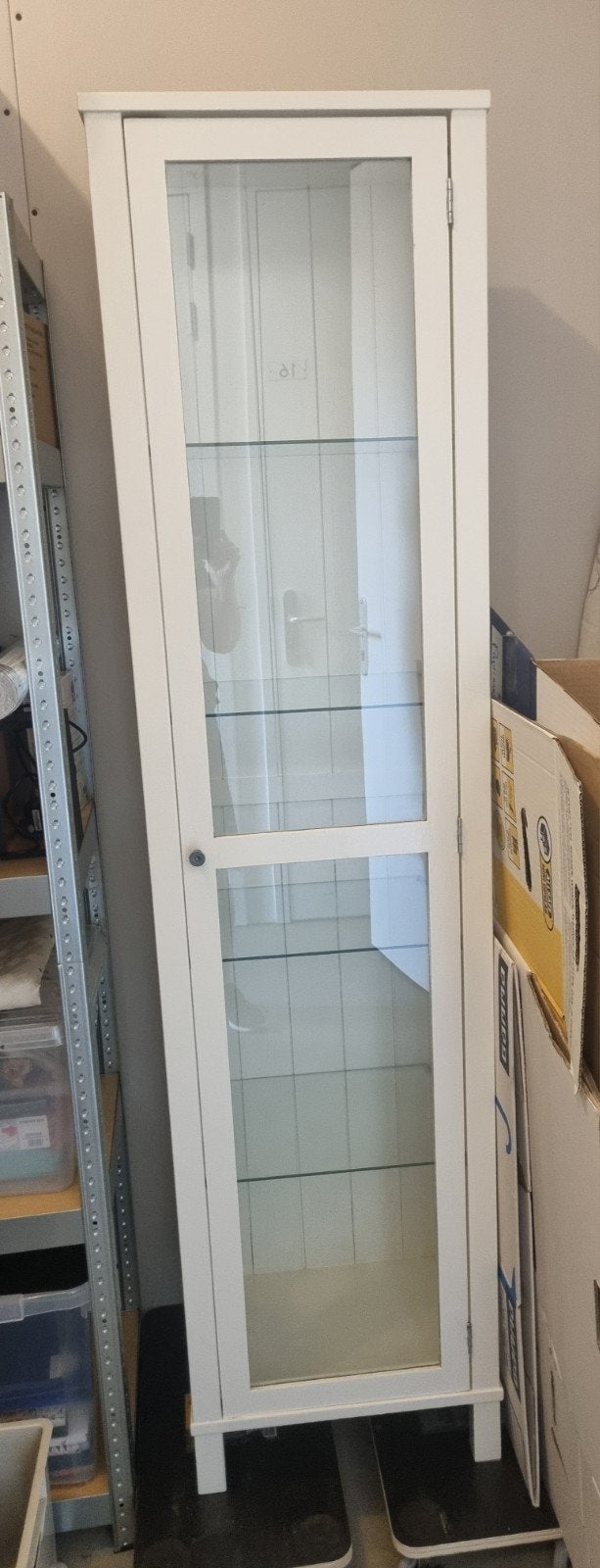 Vitrine mooi van hout/glas, Ophalen, Gebruikt, Grenenhout, Tijdloos
