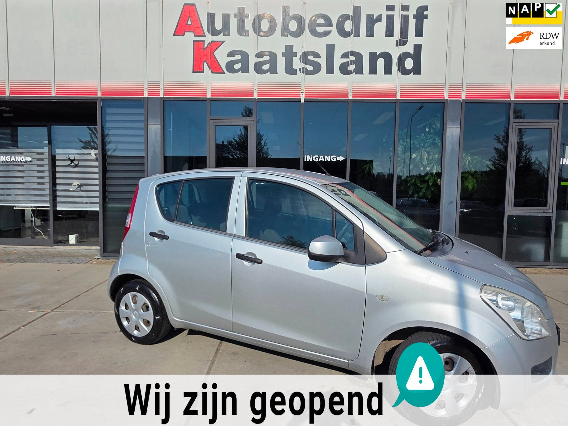 Suzuki Splash 1.0 Base - Hoogzitter - NIEUWE APK -, Auto's, Suzuki, Stof, 996 cc, Origineel Nederlands, Bedrijf