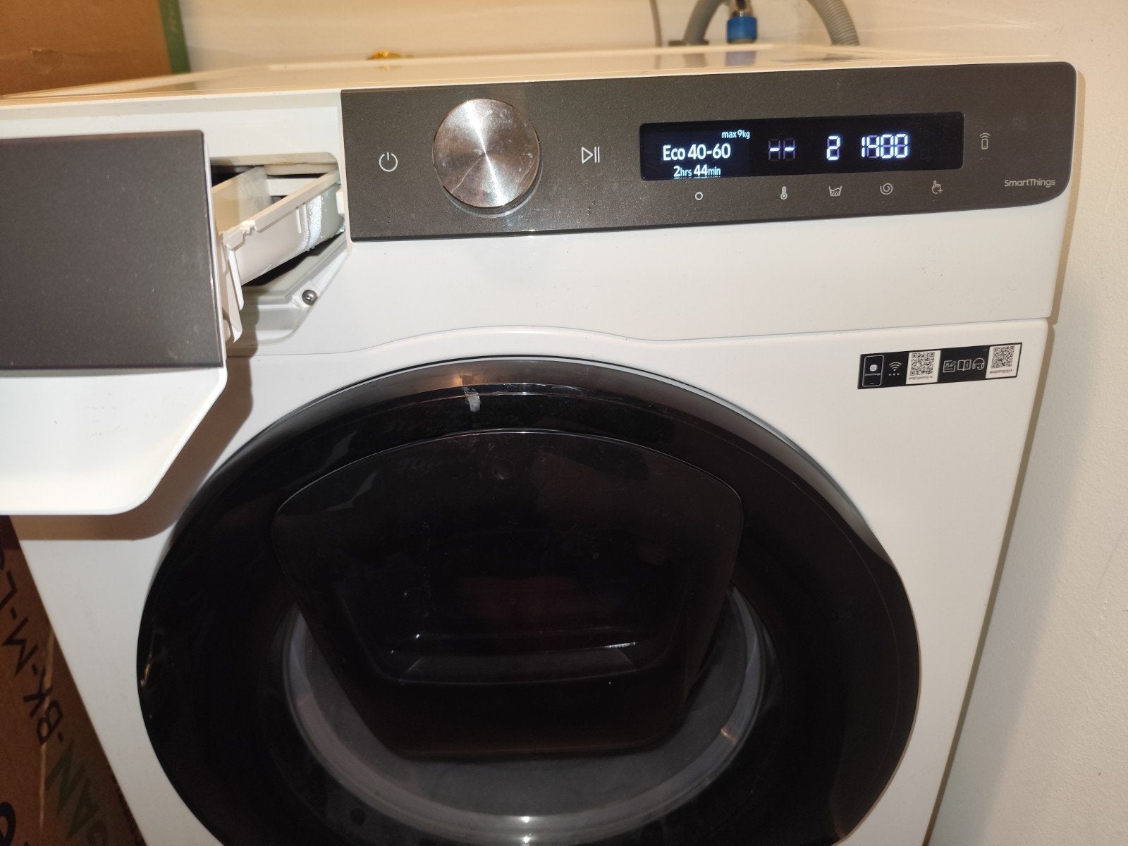Samsung AddWash wasmachine – 9 kg – gekocht in 2022

Ik verk, Ophalen, 1200 tot 1600 toeren, 8 tot 10 kg, Energieklasse A of zuiniger