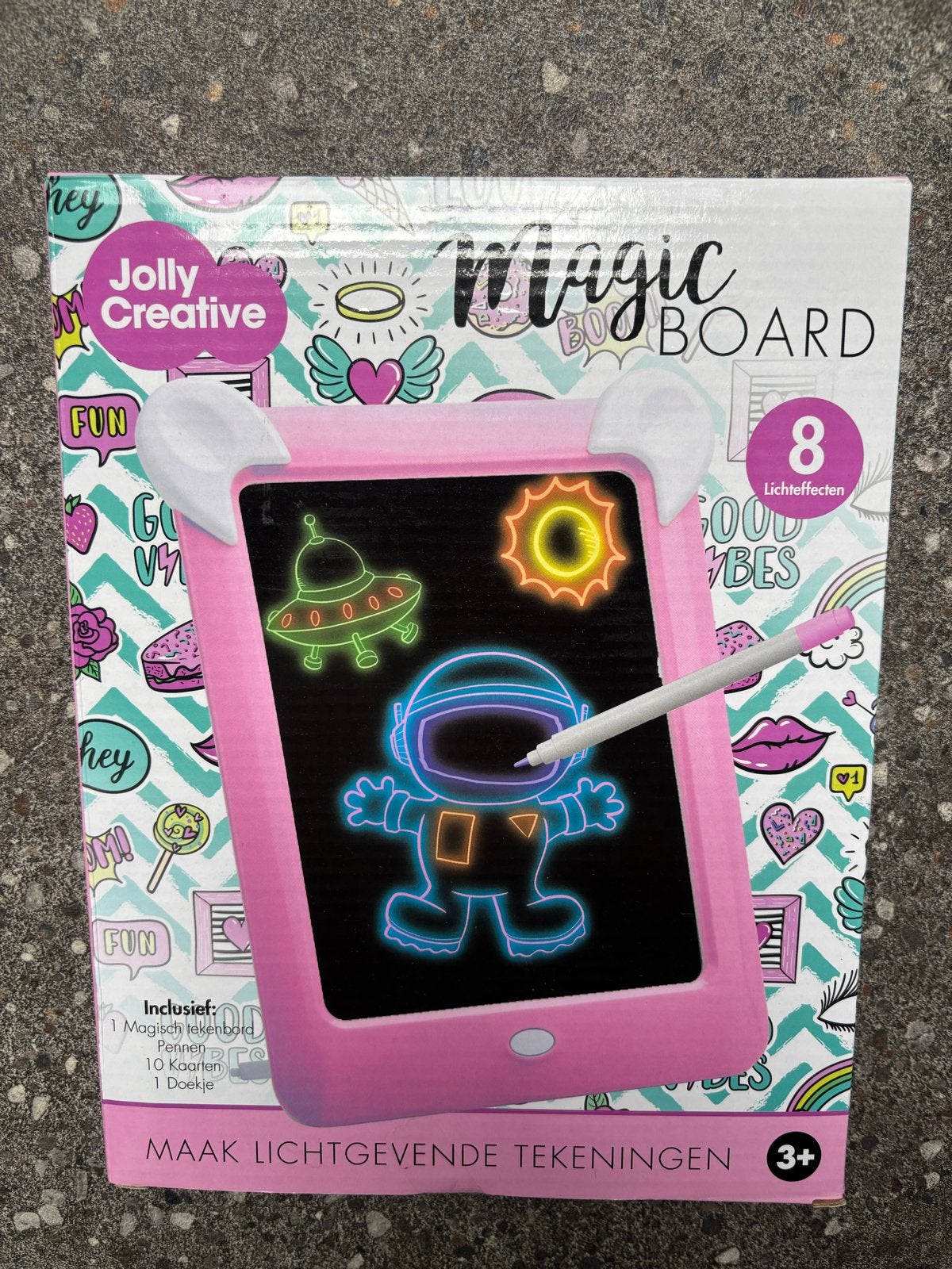 Jolly Creative Magic Board - Lichtgevend Tekenbord, Kinderen en Baby's, Speelgoed | Educatief en Creatief, Ophalen of Verzenden