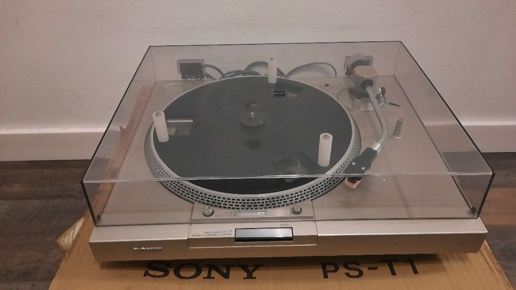 Sony PS-T1 Direct Drive Automatic Platenspeler met doos, Ophalen, Zo goed als nieuw, Platenspeler, Sony