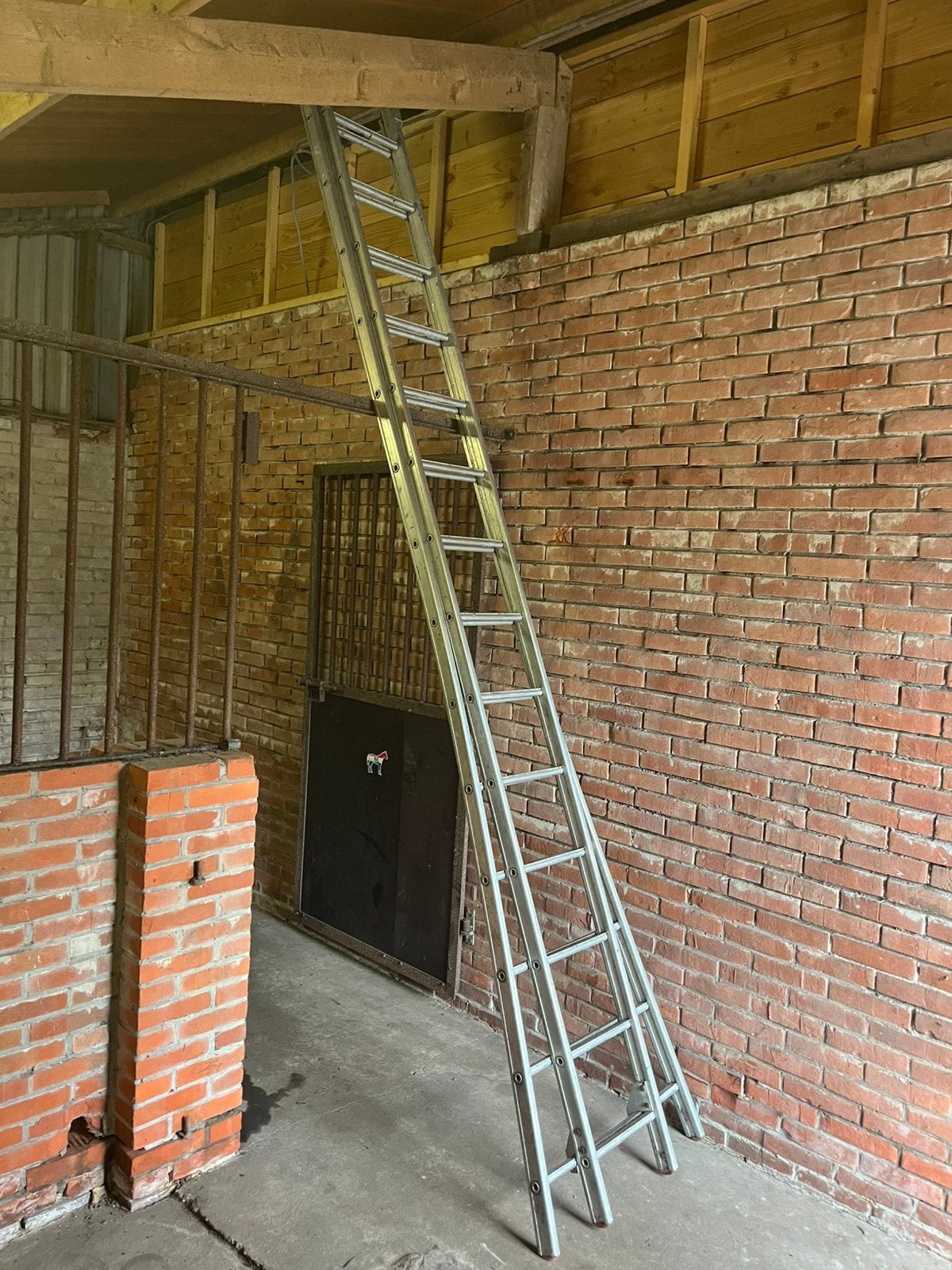 Ladder, Ophalen of Verzenden, Zo goed als nieuw, 4 meter of meer