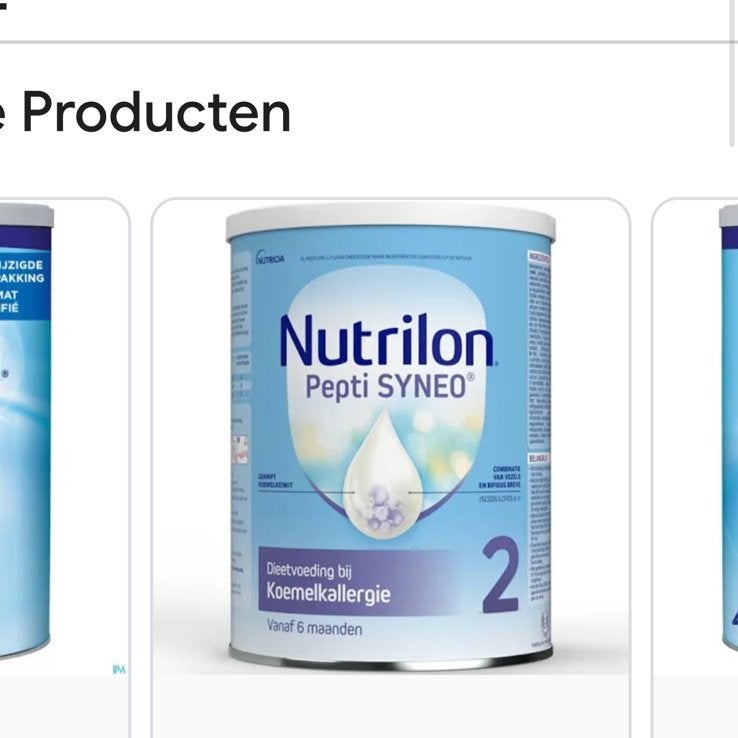 3 stuks Nutrilon Pepti SYNEO 2 - (1+2 gratis), Kinderen en Baby's, Ophalen of Verzenden, Nieuw, Babyvoedingmaker, Nutrilon