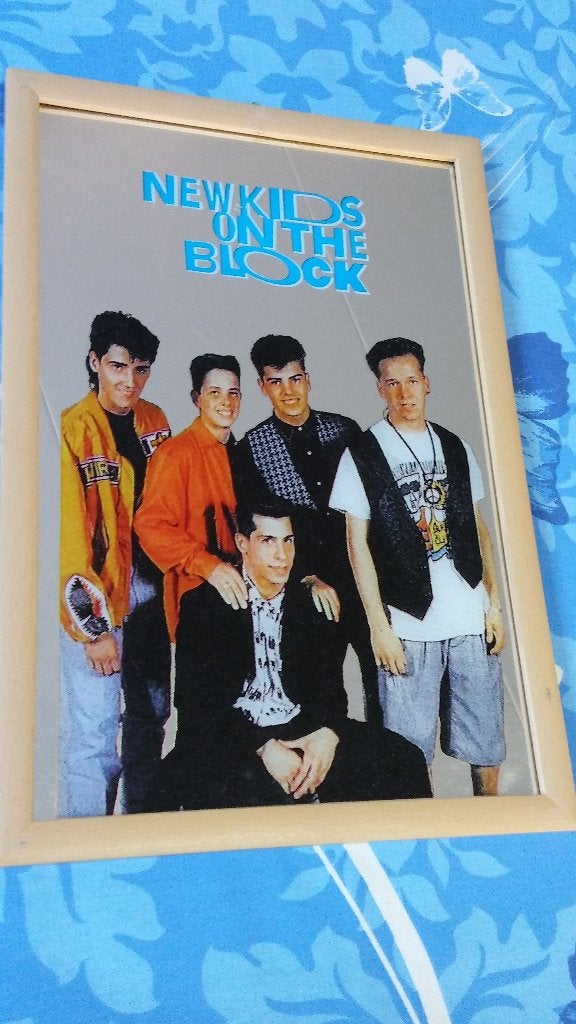New Kids on the Block NKOTB vintage rare spiegel groep boy, Ophalen of Verzenden, Gebruikt, Overige typen