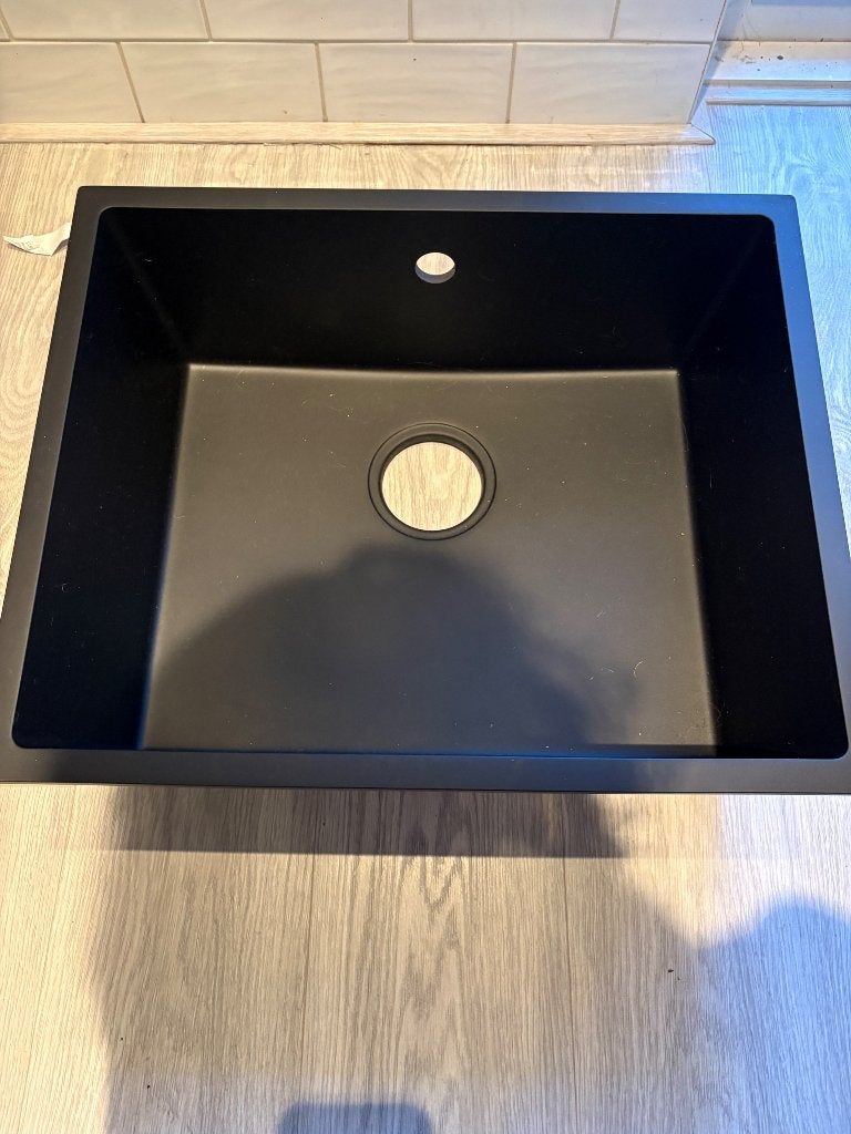 Spoelbak zwart nieuw, Overige typen, Kunststof, Nieuw, Ophalen of Verzenden