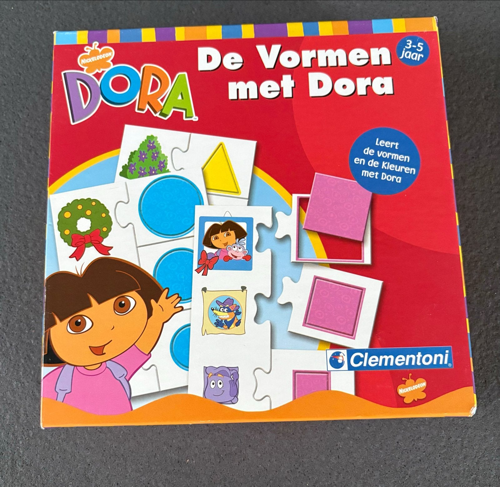 Dora De Vormen met Dora - Educatief Spel voor Kinderen, Ophalen of Verzenden, Gebruikt, Puzzelen