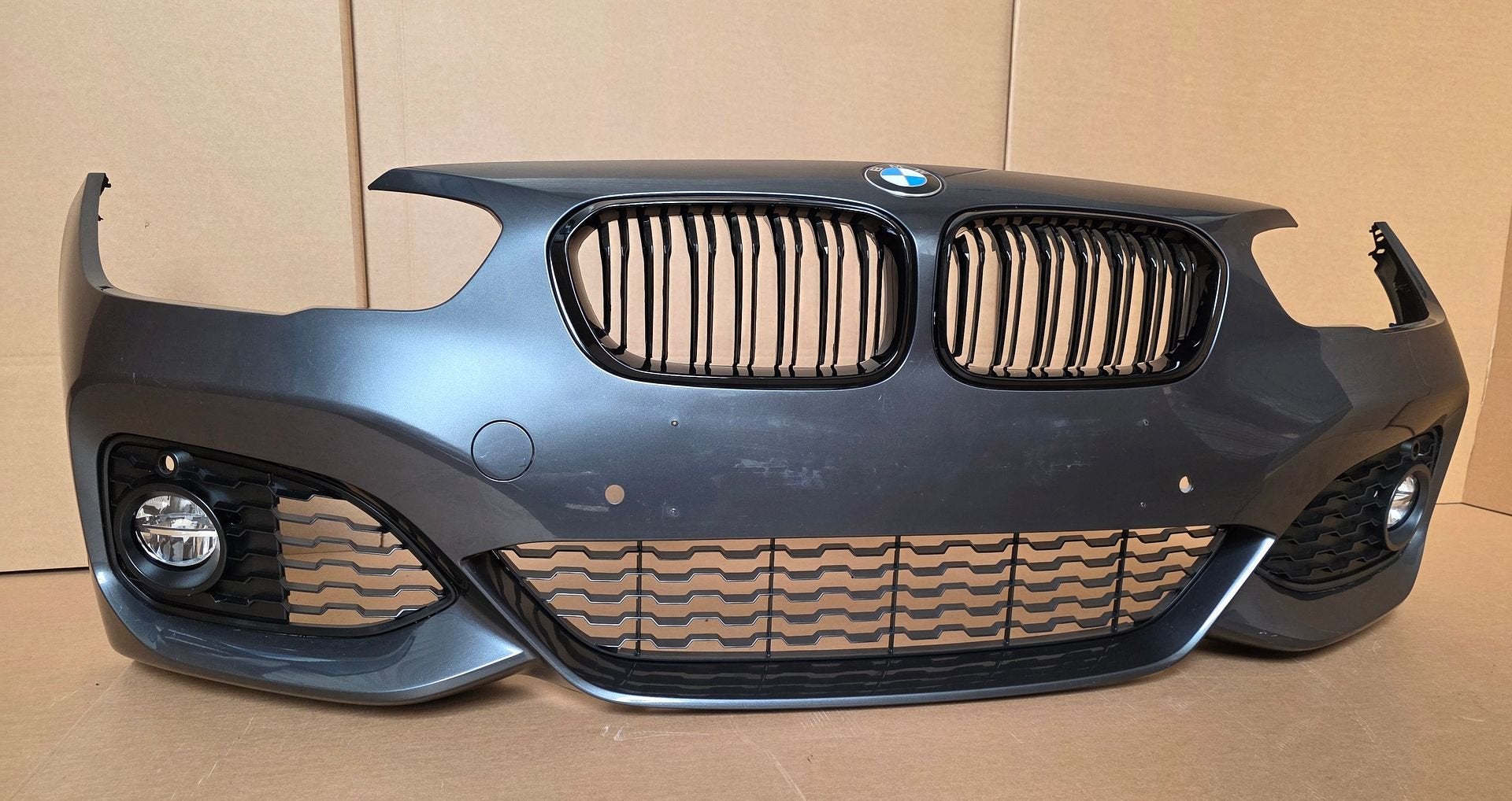 Voorbumper BMW 1 Serie F20 F21 LCI M Pakket 51118060283 PDC, Gebruikt, -, Voor, Ophalen of Verzenden