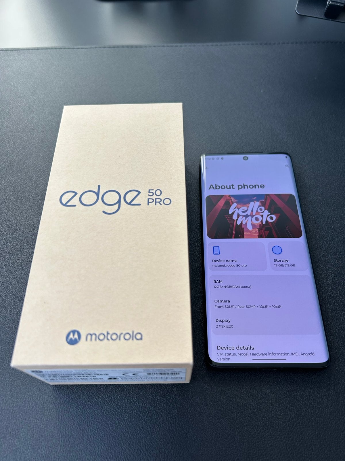 Motorola Edge 50 Pro 12GB/512GB, Overige modellen, Zwart, Touchscreen, Ophalen of Verzenden