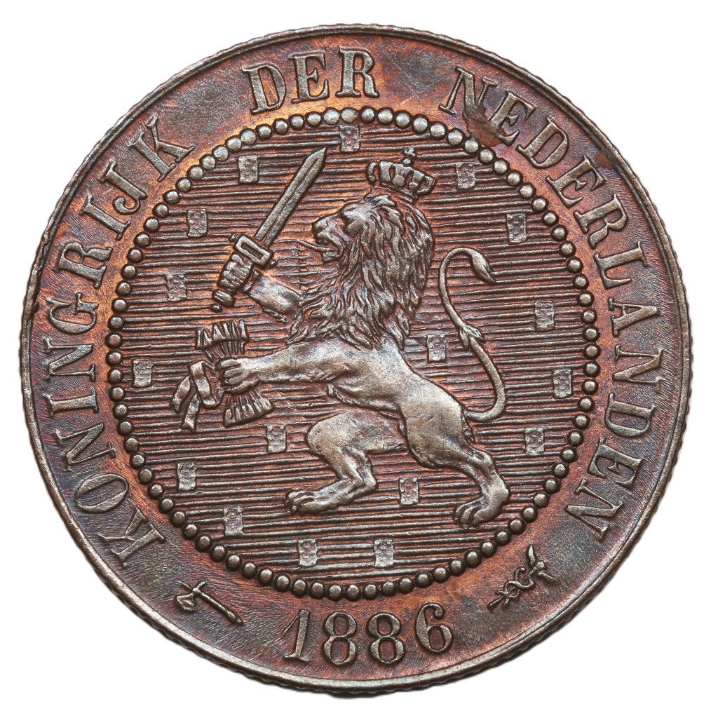 2,5 cent 1886. Pr., Ophalen of Verzenden, Koning Willem III, Overige waardes, Losse munt