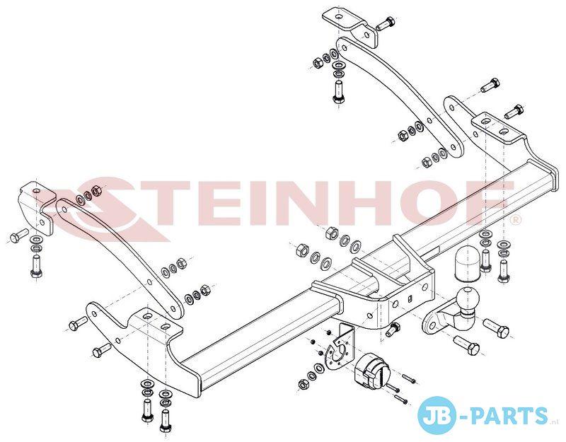 Vaste trekhaak Renault Trafic Bestelwagen vanaf 06/2014, -, -, -