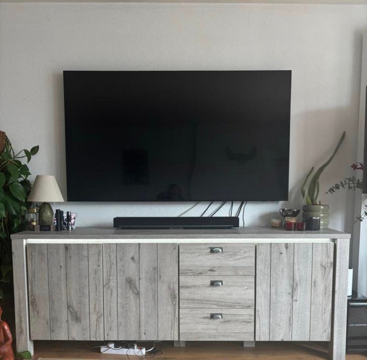 Dressoir/ tv-meubel met led verlichting, Ophalen, Zo goed als nieuw, 200 cm of meer, Minder dan 100 cm