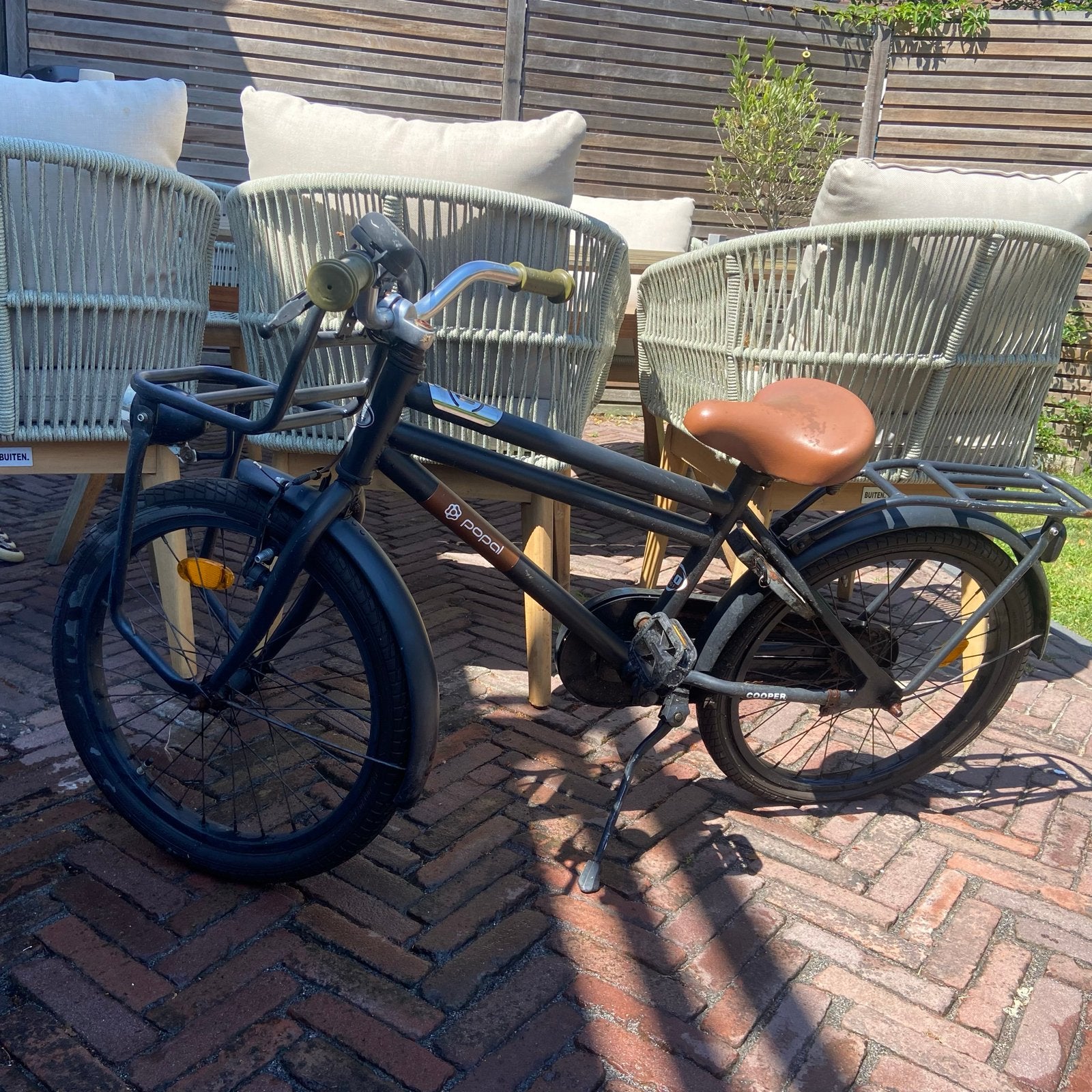 Popal Cooper kinderfiets 20 inch met voordrager, Ophalen, Gebruikt, 20 inch of meer