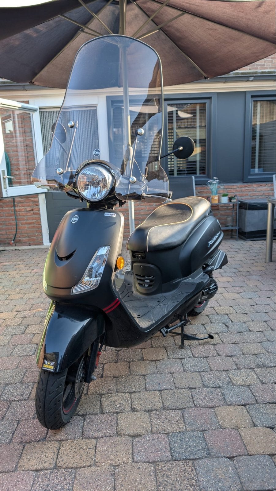 SYM Fiddle II 50S | 2018 | 1.127 km|Grote beurt|Topkoffer, Ophalen, Gebruikt, Maximaal 45 km/u, Benzine