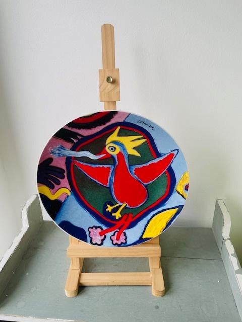 Grote schaal / bord / wandbord. Corneille vogel. 30 cm NIEUW, Ophalen