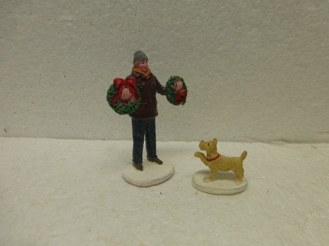 lemax treelot figure kerstdorp poppetje figurine hond kerst, Ophalen of Verzenden, Zo goed als nieuw