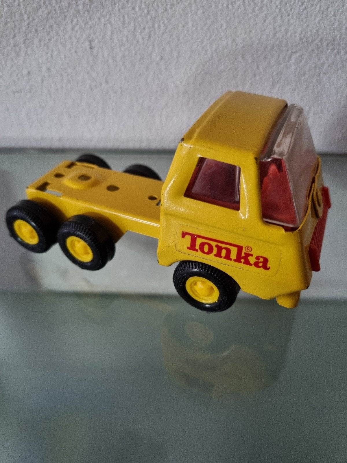 Orig, VNT, Jrn'79, TONKA TRUCK CAB GEEL, 12cm, Igvst!, Kinderen en Baby's, Ophalen of Verzenden, Zo goed als nieuw