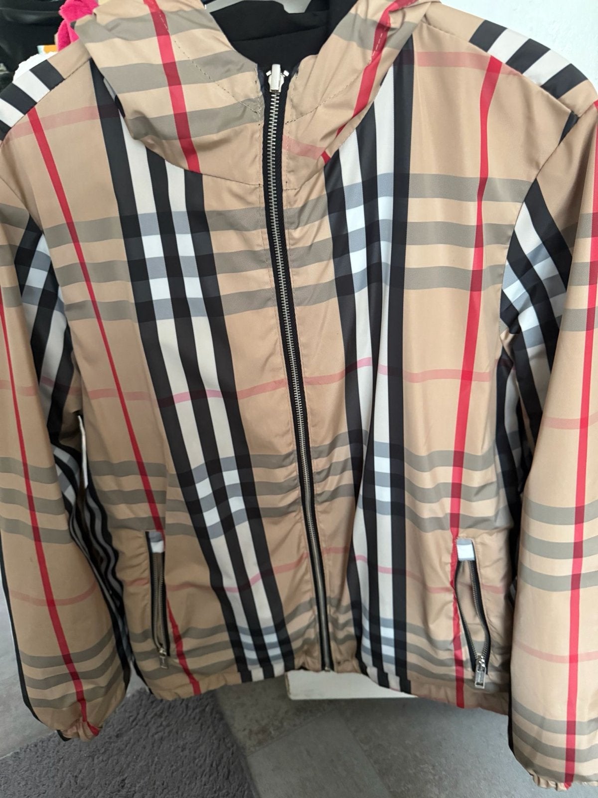 Burberry Omkeerbaar Jack XL - Beige/Zwart, Ophalen of Verzenden, Zo goed als nieuw, Maat 56/58 (XL), Meerkleurig