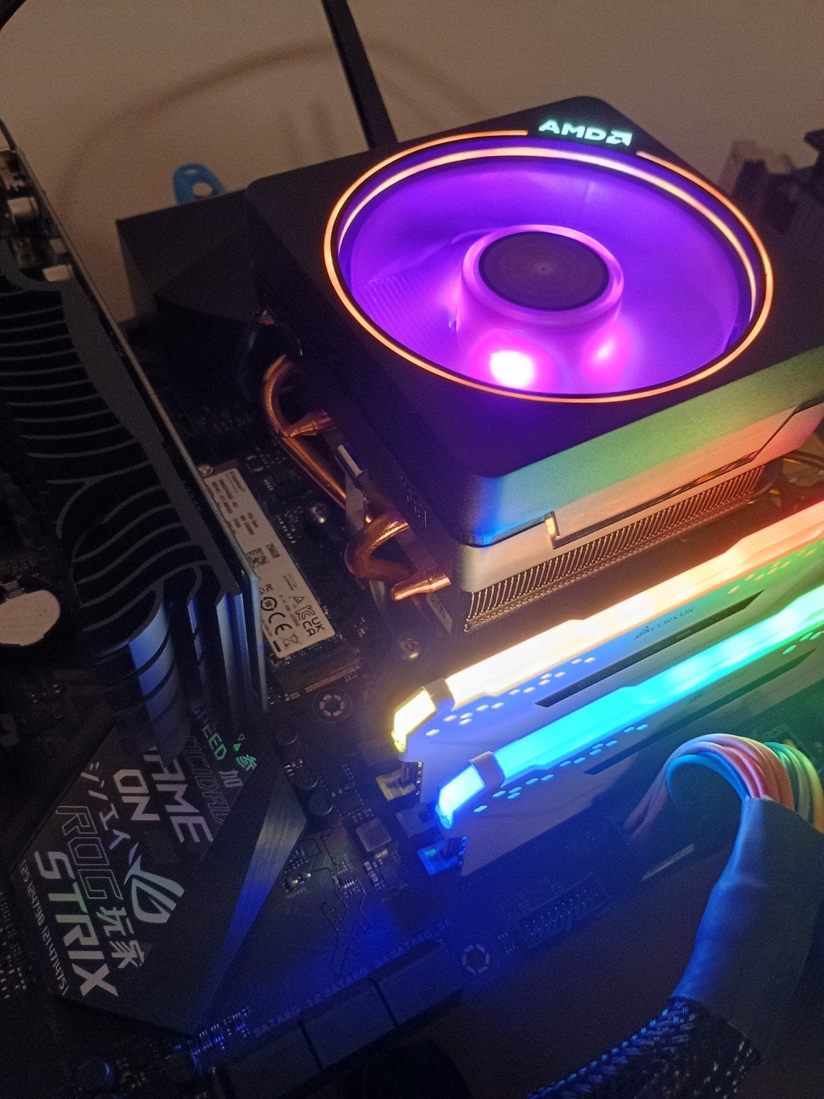 Upgradeset / Asus B450-F Strix / Ryzen 7 / 16GB, DDR4, Ophalen of Verzenden, Zo goed als nieuw, Socket AM4