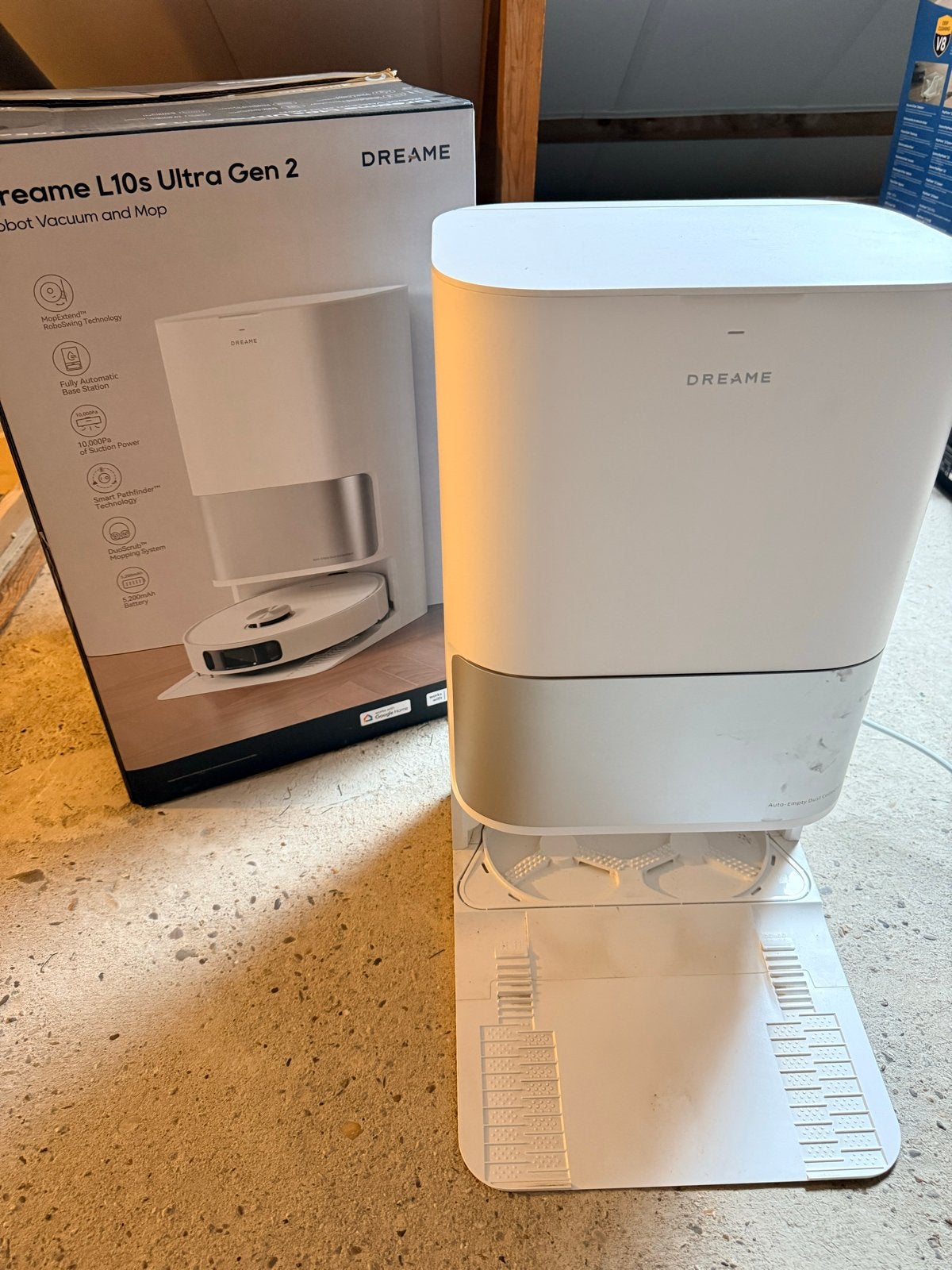 Dreame L10s Ultra Gen 2 Station (zonder robot), Witgoed en Apparatuur, Gebruikt, Dreame, Automatisch legen, Overige typen