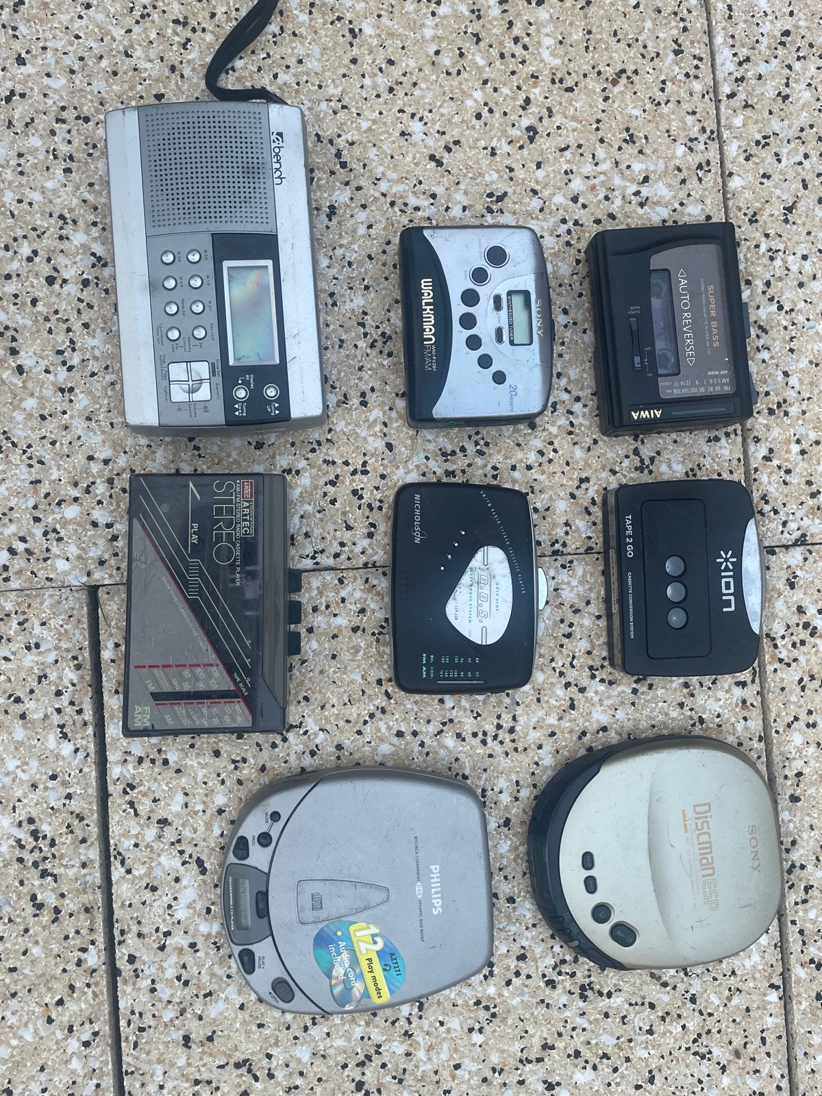 Diverse collectie Walkmans, Discmans en Radio, Audio, Tv en Foto, Walkmans, Discmans en Minidiscspelers, Overige typen, Ophalen