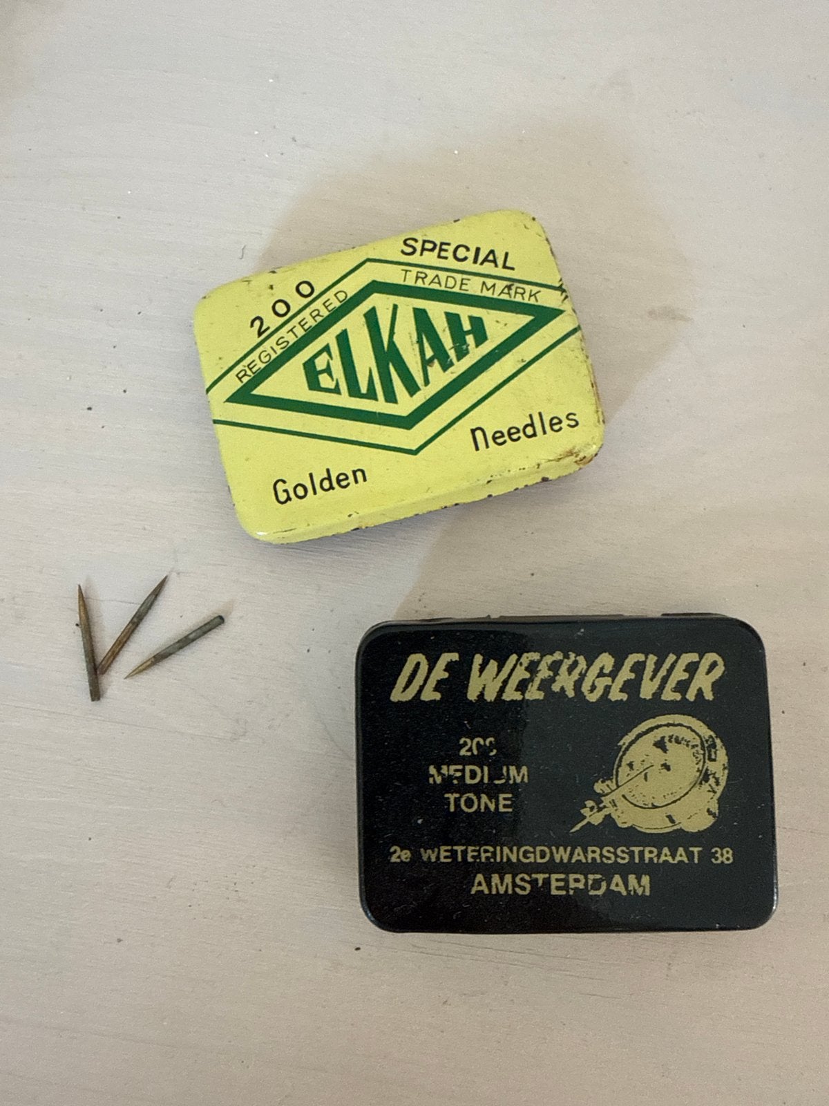 Vintage Naalden en Grammofoonnaalden Blikjes, Ophalen of Verzenden