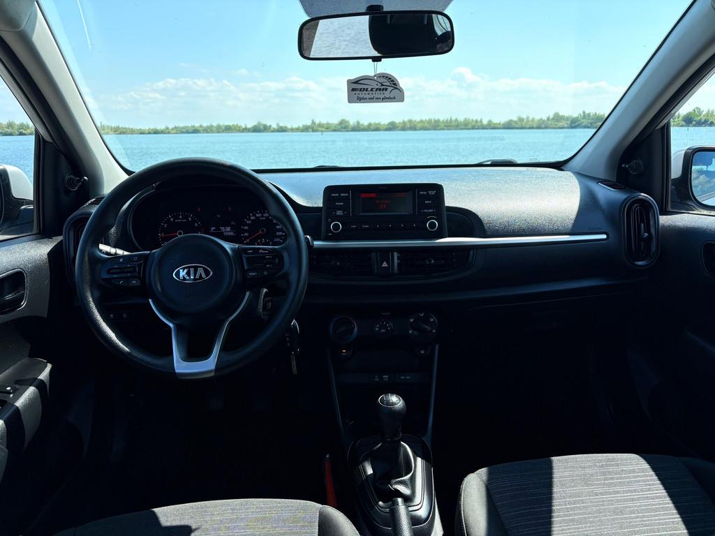 Kia Picanto 1.0 CVVT EconomyPlusLine/Velgen/Airco/NL/1eig/NA, Auto's, Stof, Gebruikt, 4 stoelen, Bedrijf