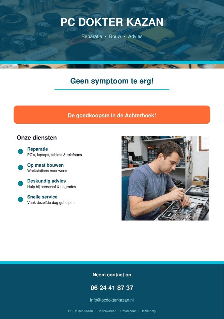 PC Dokter Kazan || Goedkoopste in de achterhoek!, Nieuw, Ophalen of Verzenden, Gaming, SSD