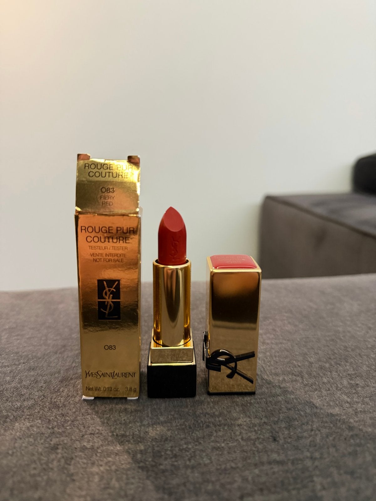 Yves Saint Laurent Rouge Pur Couture 083 Fiery Red, Lippen, Verzenden, Nieuw, Make-up