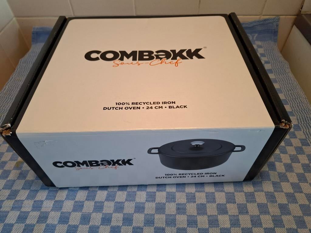 Combekk braadpan NIEUW 24cm, Gietijzer, Nieuw, Ophalen of Verzenden, Keramische plaat