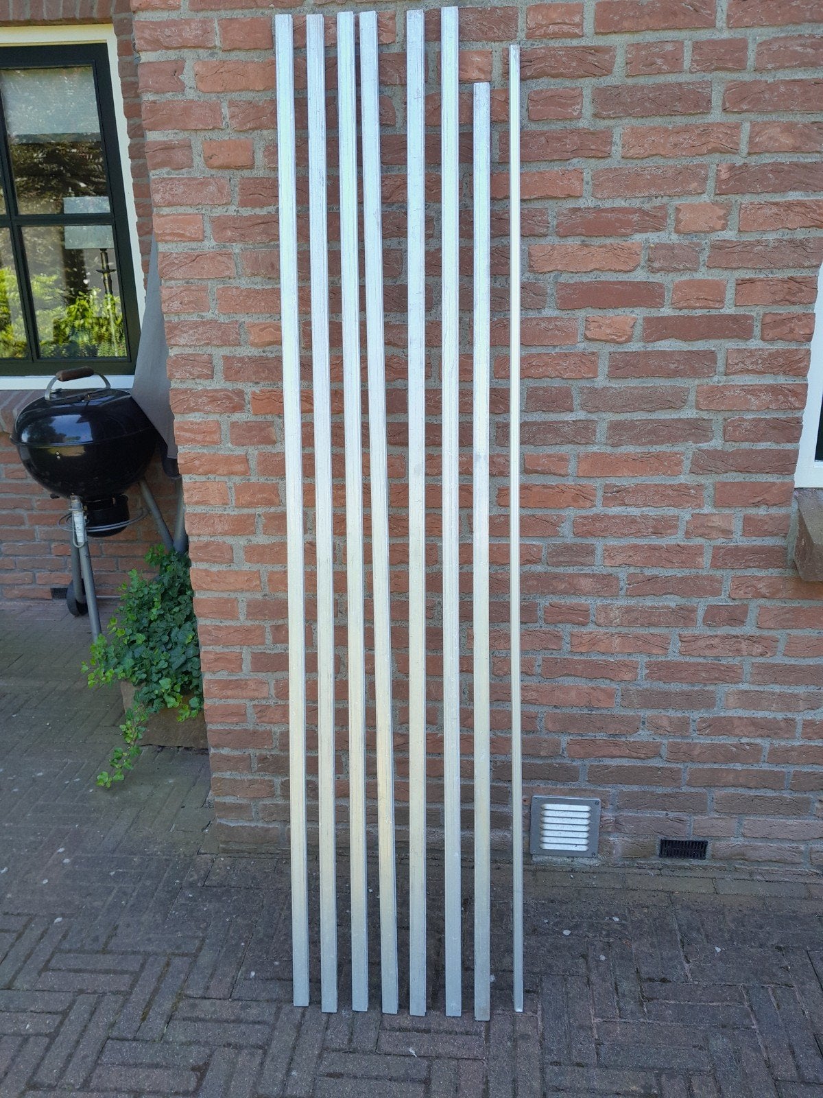 aluminium strips profielen gipsplaten, Ophalen