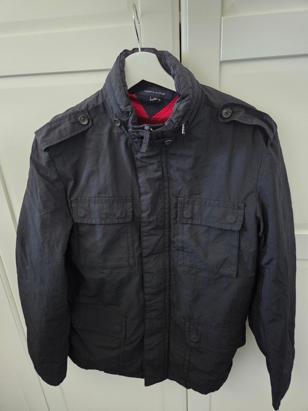 Tommy Hilfiger herenjas - Zwart, maat S/P, Kleding | Heren, Jassen | Zomer, Zwart, Tommy Hilfiger, Ophalen of Verzenden, Zo goed als nieuw