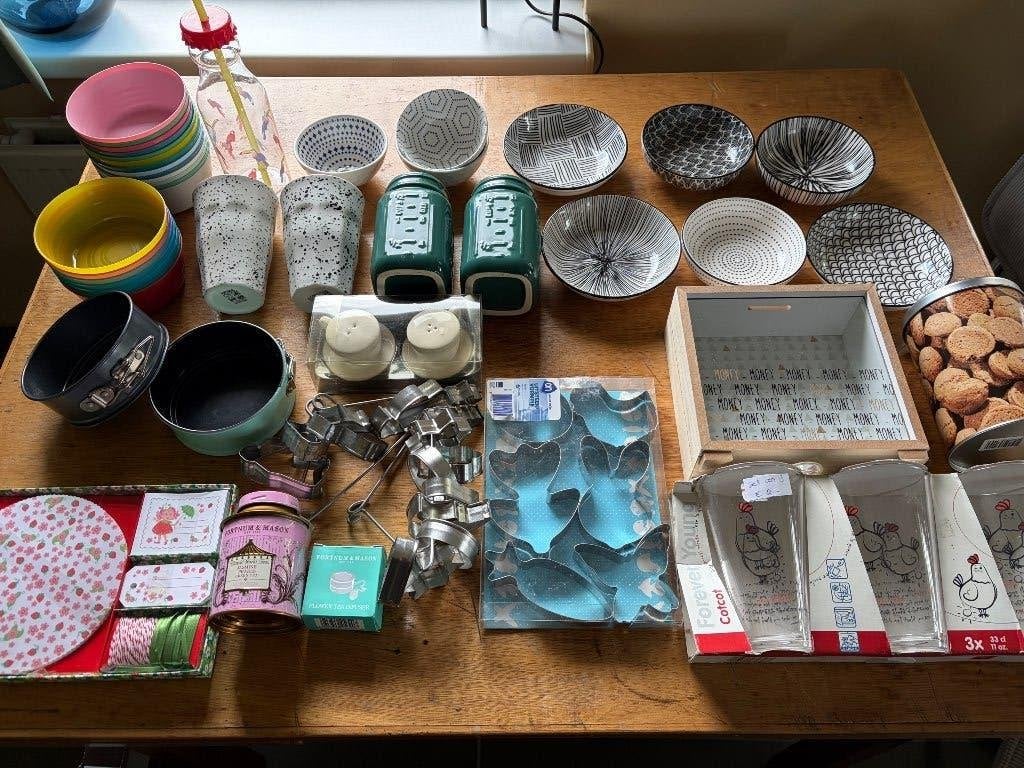 Diverse keuken huisraad, xenos, HEMA etc etc, Overige materialen, Overige typen, Ophalen of Verzenden, Zo goed als nieuw