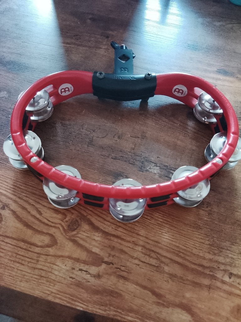 Meinl TMT2R Drummer Tambourine Monteerbaar, Ophalen of Verzenden, Gebruikt, Overige soorten