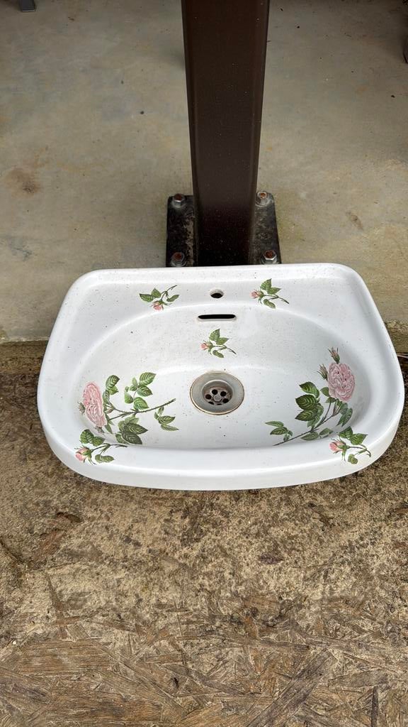 Fontijn en planchet  porcelaine de Paris, Ophalen, Overige typen, Zo goed als nieuw, Minder dan 100 cm