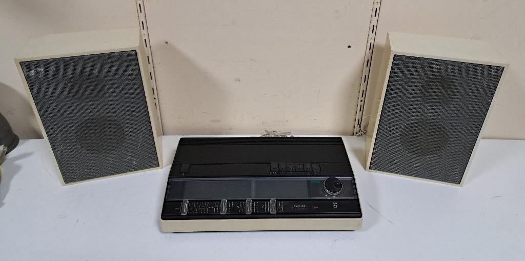 vintage stereoset van Philips type 740, Audio, Tv en Foto, Ophalen of Verzenden, Gebruikt, Tuner of Radio, Philips