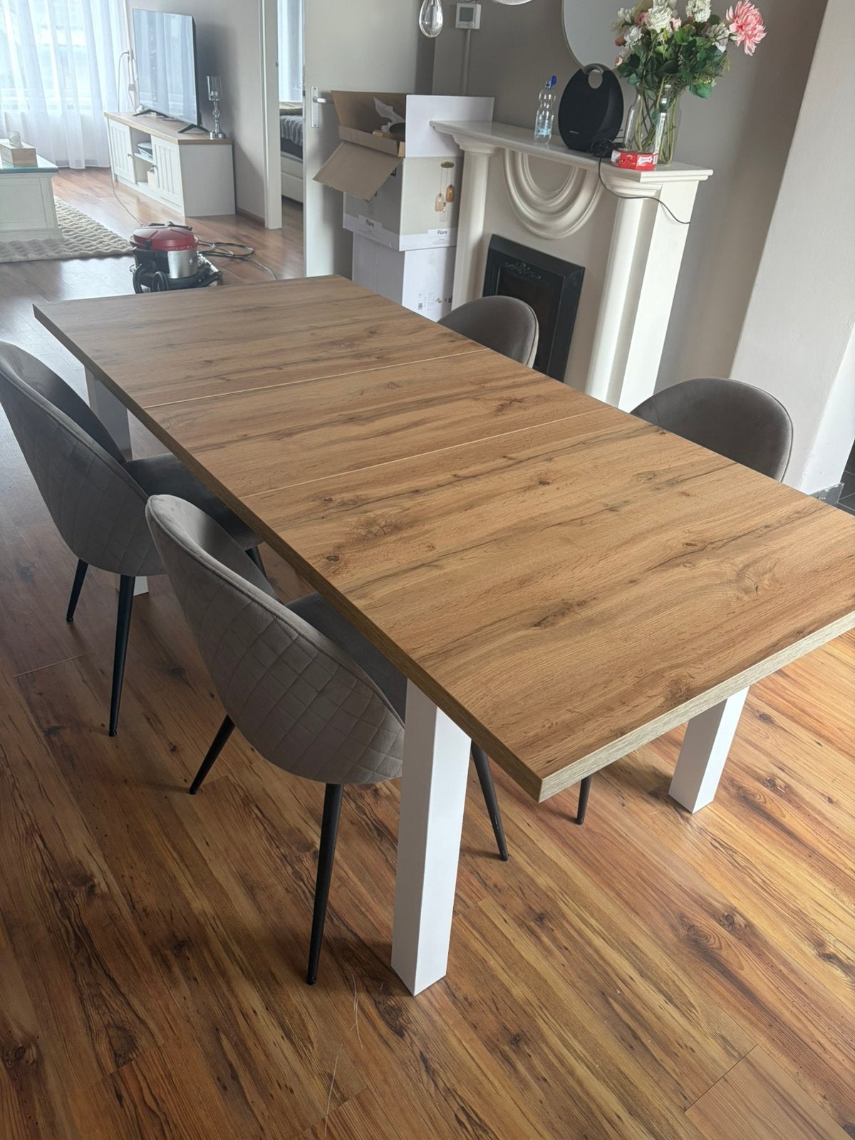 GRATIS, Huis en Inrichting, Tafels | Eettafels, Ophalen, 50 tot 100 cm, Zo goed als nieuw, 150 tot 200 cm