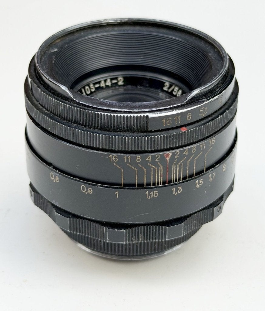 Helios-44-2 KMZ  58mm f2 (7245765) filterrand beschadiging, Ophalen of Verzenden, 1960 tot 1980
