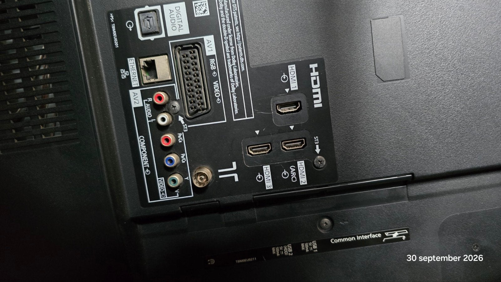 Panasonic TV 55 inch  (defect scherm) - ideaal voor onderdel, Ophalen of Verzenden