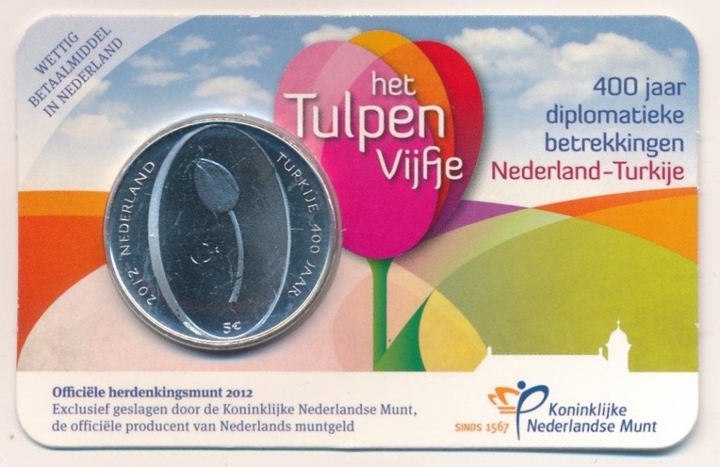 EUROMUNTEN NEDERLAND, Verzenden, Overige landen, 5 euro, Losse munt